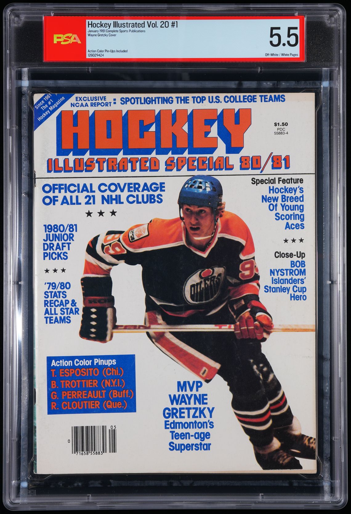 Wayne Gretzky 1980 Hockey Illustrated Magazine Cover Oilers