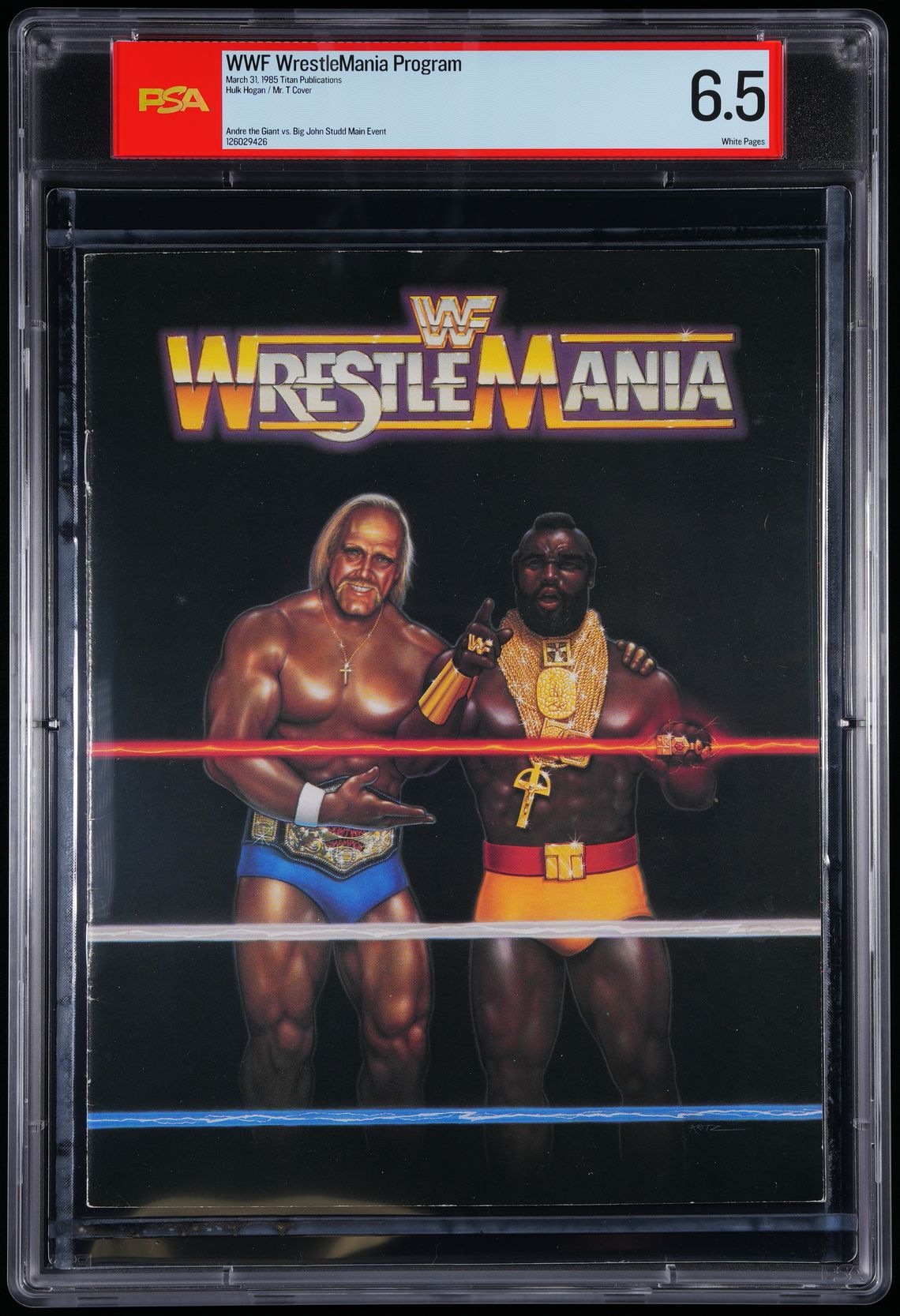 Hulk Hogan Mr T 1985 Wrestlemania 1 Rookie Cover